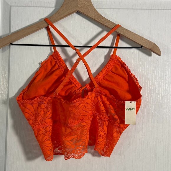 NWT - Aerie - Lace Bra - Size Medium - Orange - Picture 2 of 2